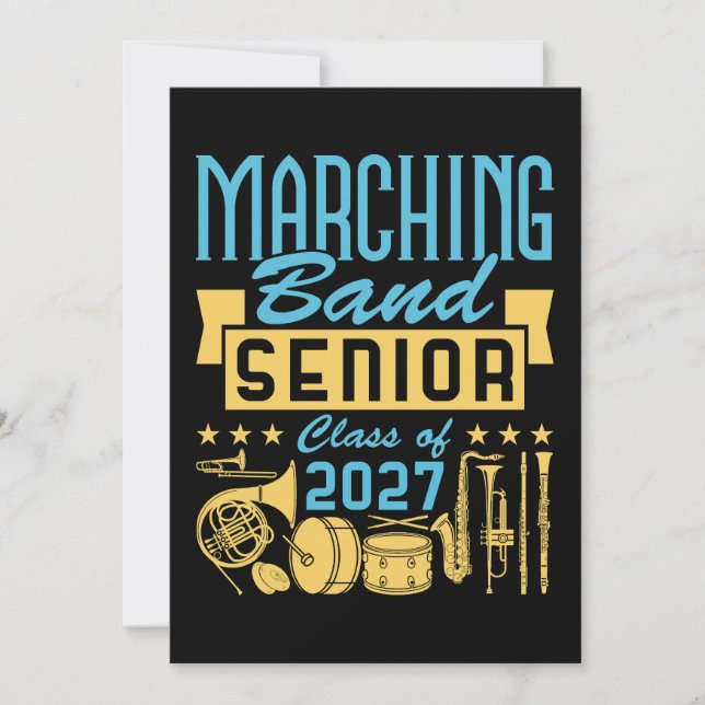 Convites Membro Sênior da Banda Marcial 2027 (Frente)