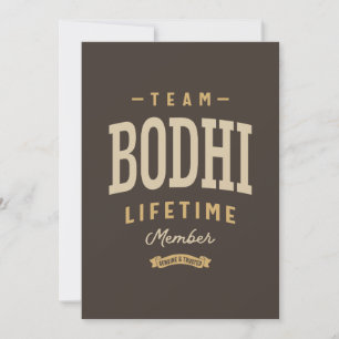 Convites Membro Vitalício da Equipe Bodhi Nome Personalizad