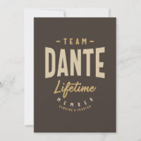 Membro Vitalício da Equipe Dante Nome Personalizad
