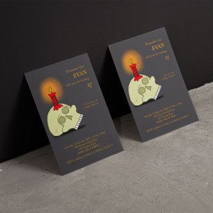 Convites Memento Mori Halloween Aniversário