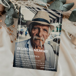 Convites Memória De Amor Memória Foto Funeral Memorial