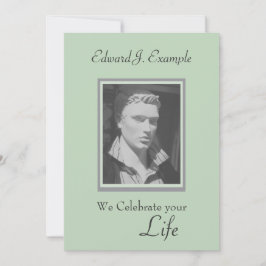 Convites Memória de Foto Personalizável / Funeral