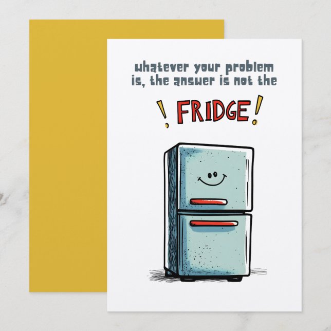 Convites Memória de Fridge de Dieta Relacionável para Snack (Frente/Verso)