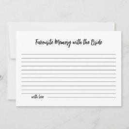 Convites Memória favorita minimalista com a placa noiva