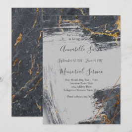 Convites Memória Geométrica de Alojamento da Glitter Marble
