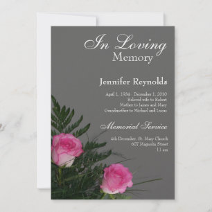 Convites Memorial/anúncio