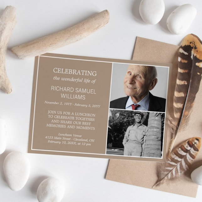 Convites Memorial de Fotografias da Vida 2 Mínima de Areia (Criador carregado)