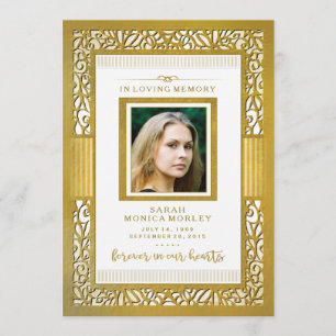 Convites Memorial de Fotos da Fronteira de Ouros Elegante O