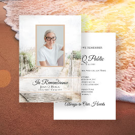 Convites Memorial do Aniversário da Morte de Praia