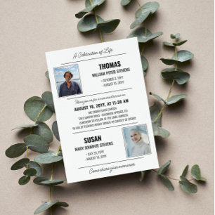 Convites Memorial Duplo da Celebração da Vida Negra das Cin