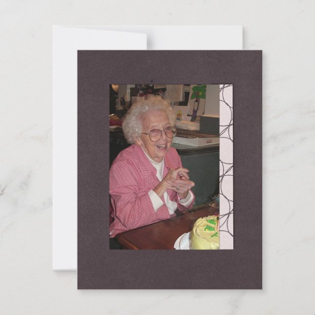 Convites Memoriam Lembrança Foto De Aviso De Morte (Frente)