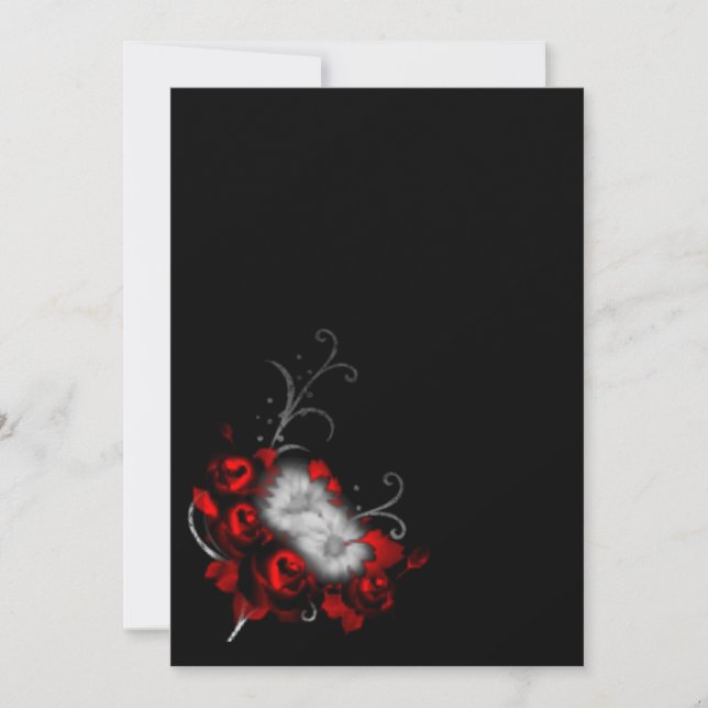 Convites Memórias Eternas Casamento Gótico (Frente)