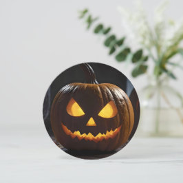 Convites Menacing Halloween Pumpkin,