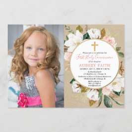 Convites Menina 1ª comunista convidada russa