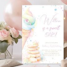 Menina Aquarela Doces Doce Uma Primeira Idade