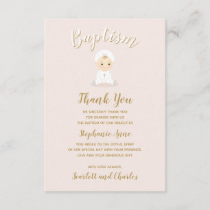 Convites Menina Batismo com Bonnet