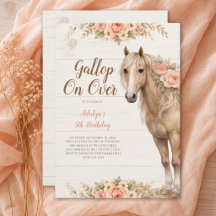 Menina Cavalo Flor de Pêssego 5º Aniversário