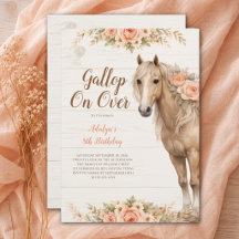 Menina Cavalo Flor de Pêssego 8º Aniversário