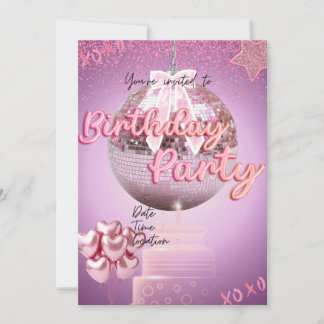 Convites Menina de aniversário