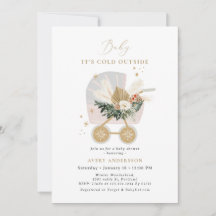 Menina é fria fora do Chá de fraldas