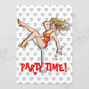 Convites - menina em um Martini, Olivia