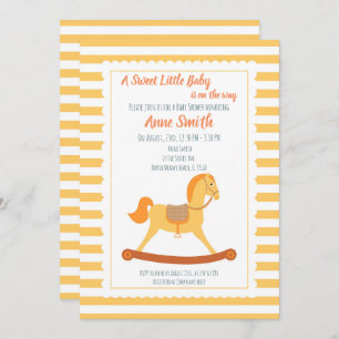 Convites Menina ou Chá de cavalo