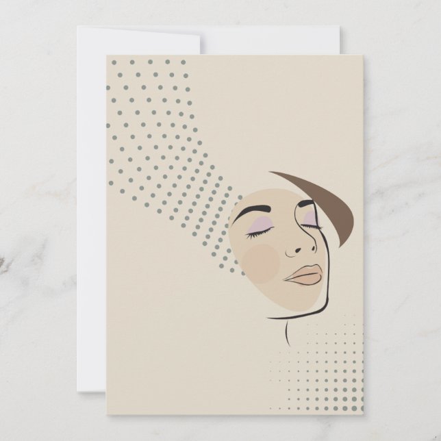 Convites menina relaxada (Frente)