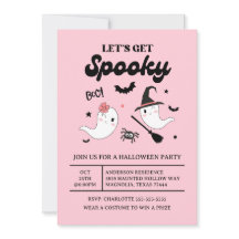 Menina Rosa Fantasma Assustadora Halloween Fofo