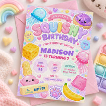 Menina Squishy Fofa Kawaii Festa de Aniversário Co