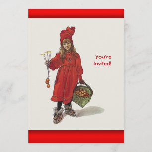 Convites Menina sueco pequena de Carl Larsson: Brita como