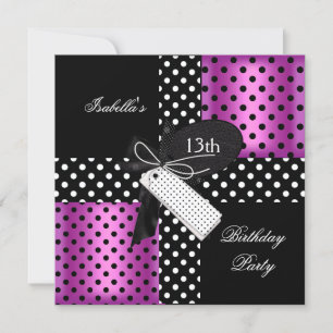 Convites Meninas 13 Festas de aniversário