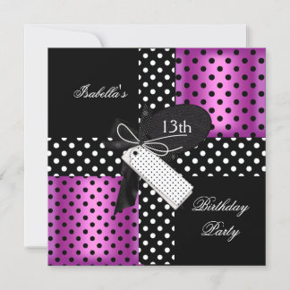 Convites Meninas 13 Festas de aniversário