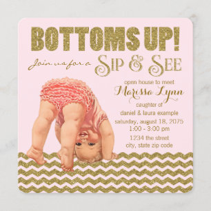 Convites Meninas Bebem e Enxergam