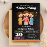 Convites Meninas Bonitas Cantando Festa de aniversário Kara<br><div class="desc">Incêndio aos seus convidados com esta legal festa de aniversário com tema musical convidada com garotas bonitas cantando com uma tipografia vibrante contra um fundo de quadro. Basta adicionar os detalhes do seu evento neste modelo fácil de usar para torná-lo um convite de tipo único. Sacudir a placa para revelar...</div>