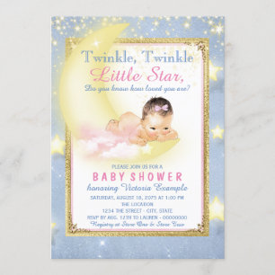 Convites Meninas Brilham Brilham Estrelinha Baby Shower