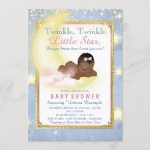 Convites Meninas Brilham Brilham Estrelinha Baby Shower