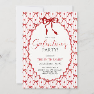 Convites meninas da festa de Galentine