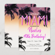Meninas de Miami Fim de Semana de Verão Aniversári