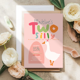 Convites Meninas Dois Bobos Ganham Rosa Primeiro Aniversári