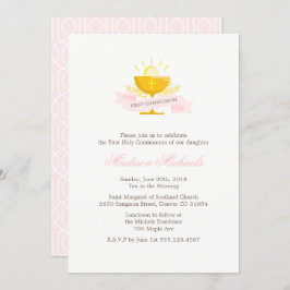 Convites Meninas Primeira Comunhão Santa