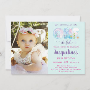 Convites Meninas primeiros aniversarios Sob O Mar Bonito