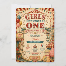 Meninas Querem Ser Uma 1º Aniversário Vintage Feir