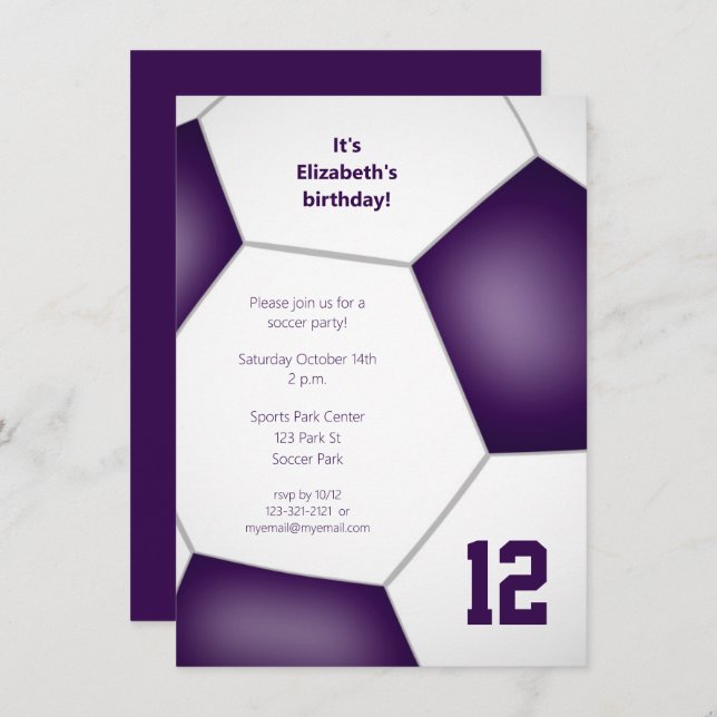 Convites meninas rapazes esporte de festa de aniversário de (Frente/Verso)