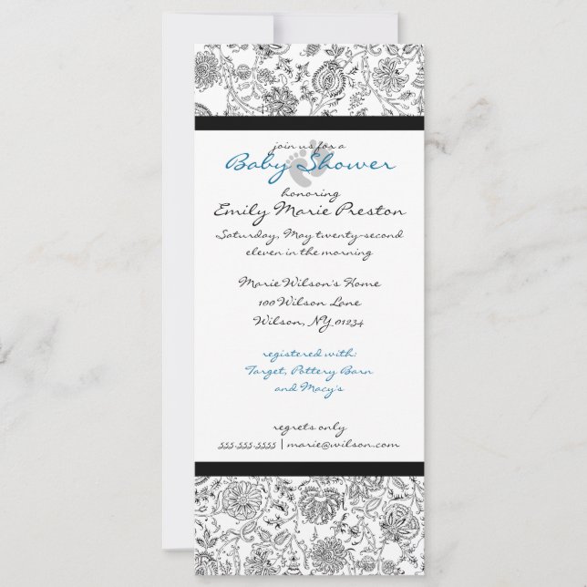 Convites Menino, Bebê, Chamas (Frente)