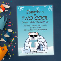 Menino de 2 anos de idade Urso Polar Dois Resfriad