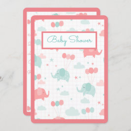 Convites Menino Elefante Zoológico Menino ou Menina