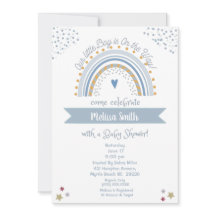 Menino no Caminho do Chá de fraldas Arco-Íris Conv