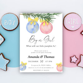 Convites Menino ou menina - Festa de inverno - revelação de