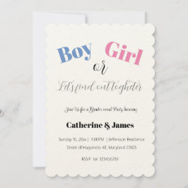 Convites Menino ou Menina, O Que Será A Revelação Do Gênero