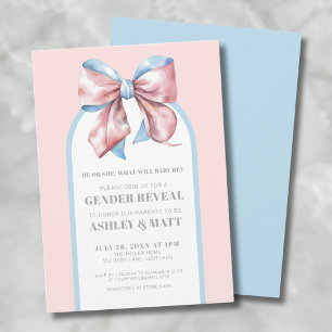 Convites Menino ou Menina Rosa e Azul Revelação do Sexo